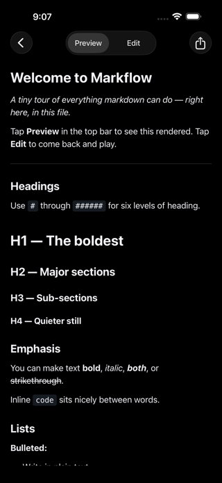 Markflow — Markdown Reader Screenshot 2 of 4