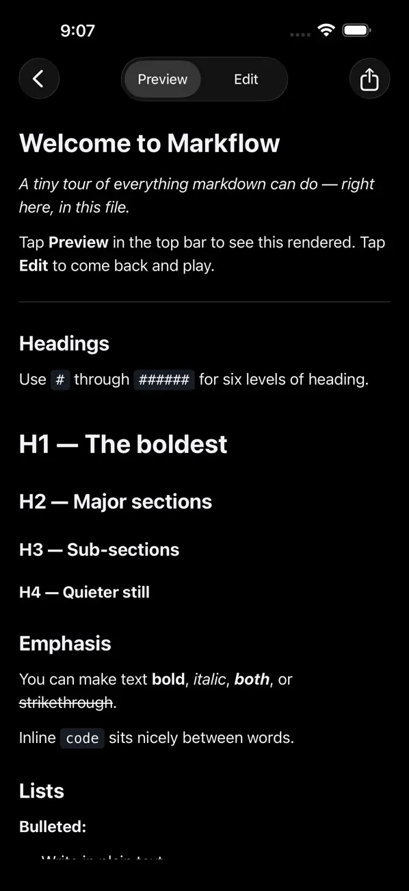#2. Markflow — Markdown Reader (iOS) Ved: Santiago Alonso Alexandre