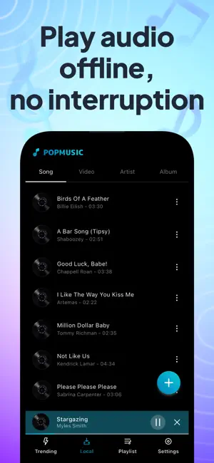 POPMusic: MP3 Player, Offline screenshot 4