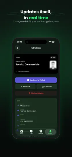 Screenshot von 1Wallet auf dem iPhone 2
