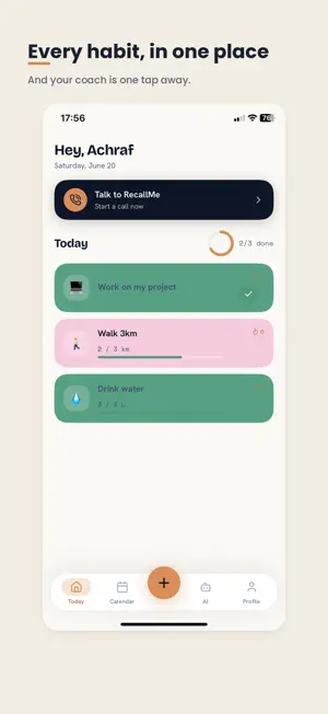 AI Habit Coach - ReCallMe screenshot 4