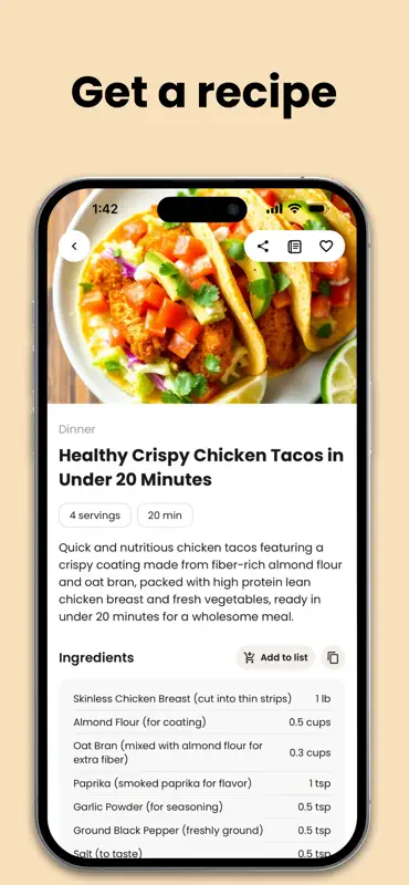 Healthy Recipes Maker・Tastebot screenshot 5 of 8