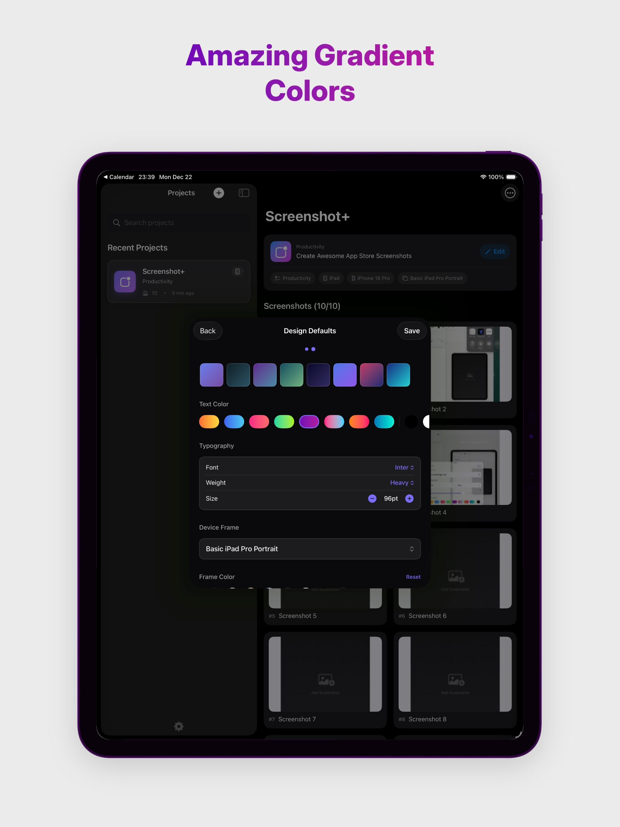 Screenshot + for App Developer