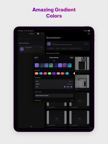 Screenshot + for App Developer iPad screenshot