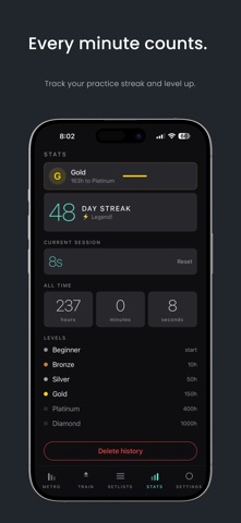 Metro — Metronome & Trainer iPhone screenshot