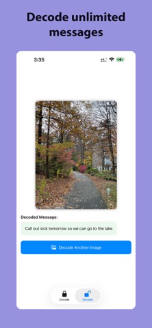 Hide Messages in Photos screenshot