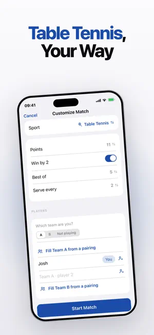 Table Tennis Match Scoreboard screenshot 3