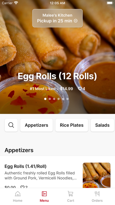 Malee's Kitchen iPhone screenshot 2 - Food & Drink app