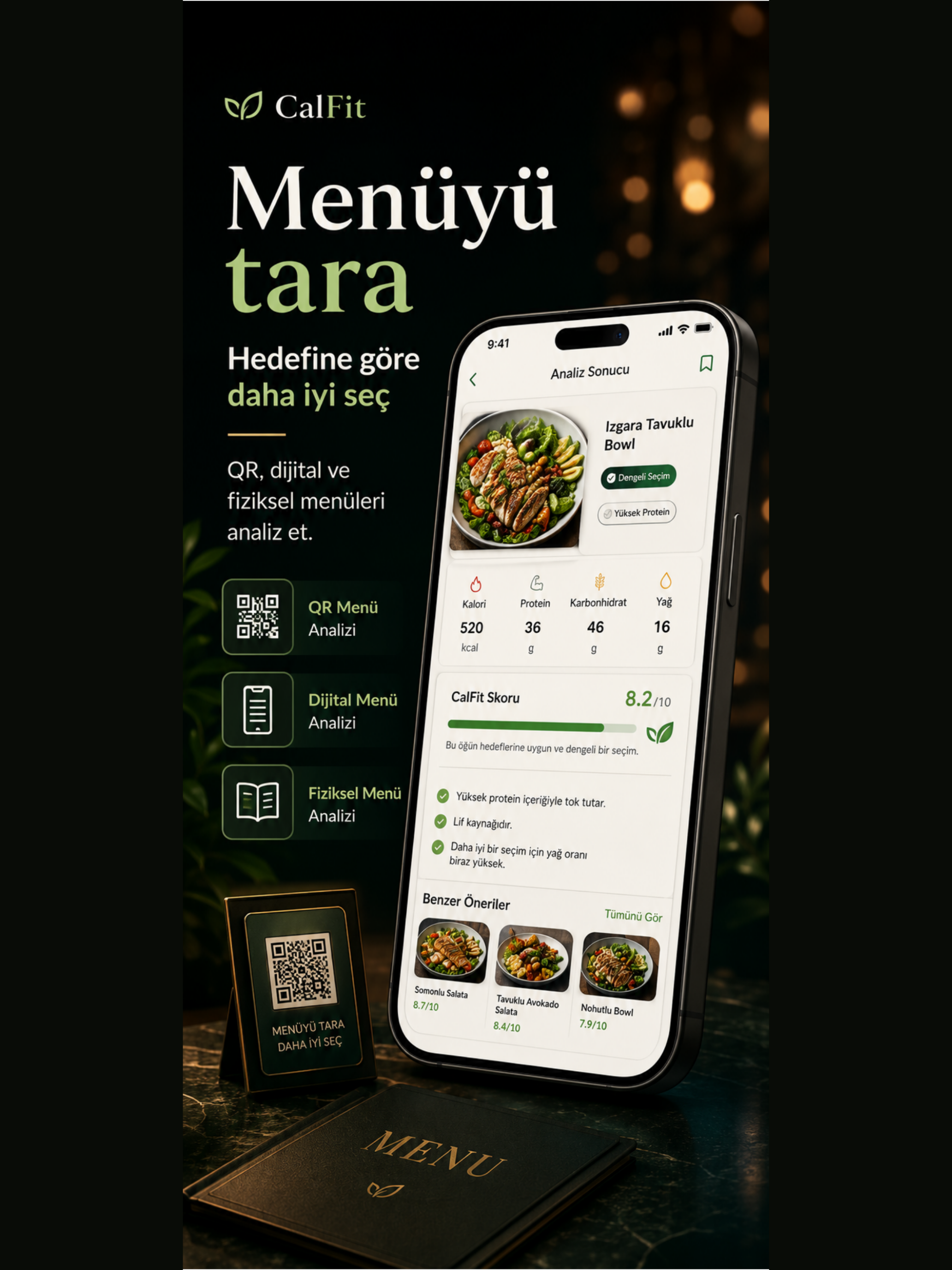 CalFit Menu Analyzer
