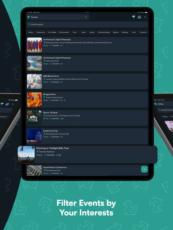 Watevent: Local Fun Events iPad screenshot 2 - Magazines & Newspapers app