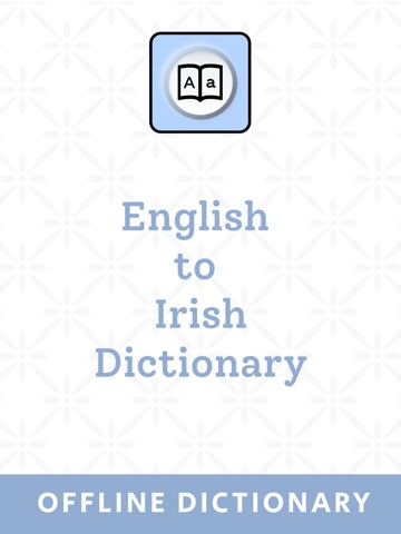 Irish | Irish Dictionary iPad screenshot