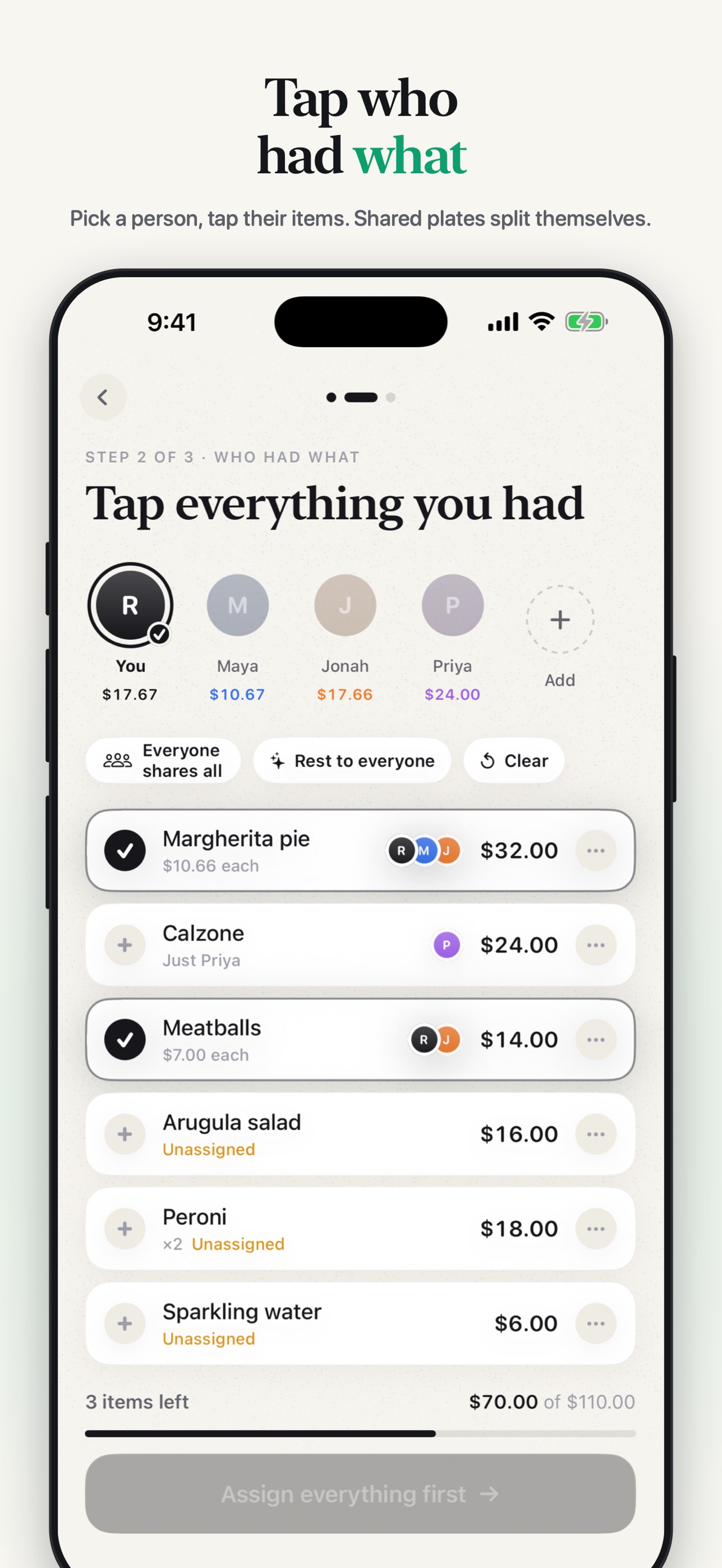 Screenshot 1 of Settled: Split the Bill