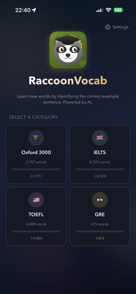 Raccoon Vocabulary screenshot 5