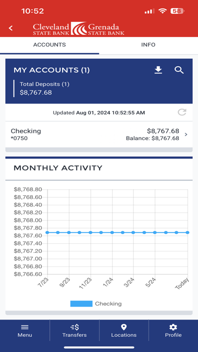 Cleveland State Bank ME Screenshot