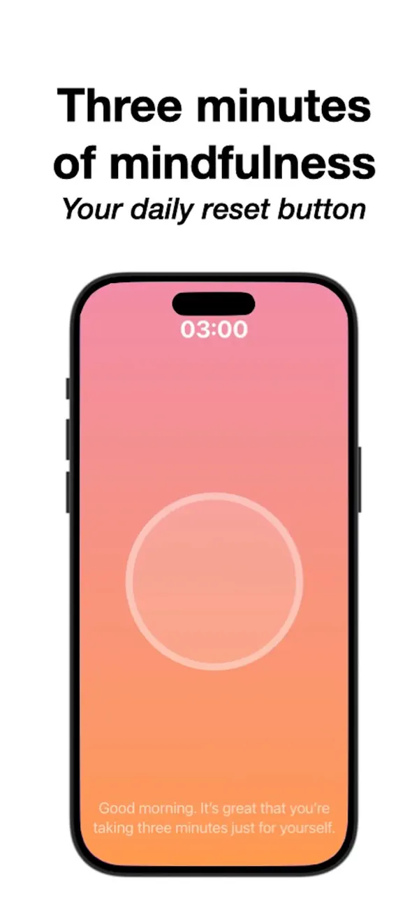 #1. ThreeForMe - Mindfulness (iOS) By: Sven Rothsching