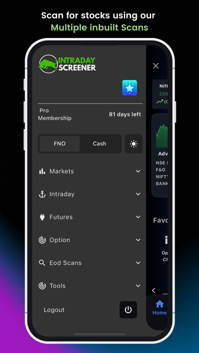 Intradayscreener Screenshot