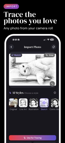 Trace Studio: Draw & Sketch iPhone screenshot