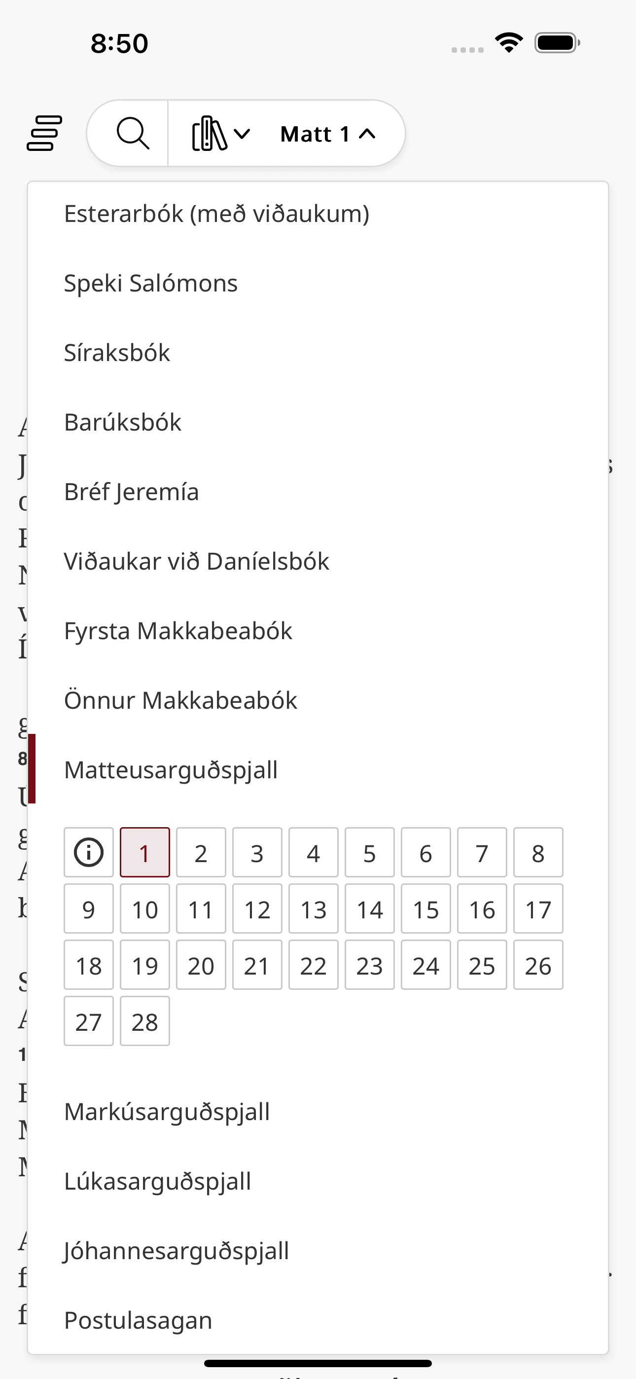Biblían screenshot 2