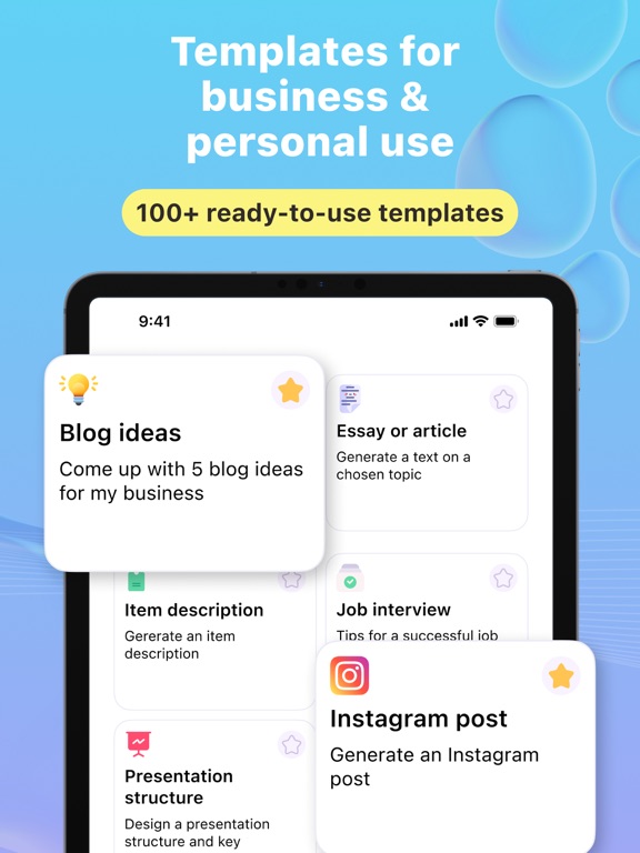 Tweety: AI Content Writer Tool iPad screenshot 4 - Productivity app