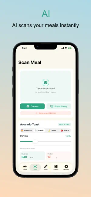 GLP-1 AI: Shot & Meal Tracker screenshot 2