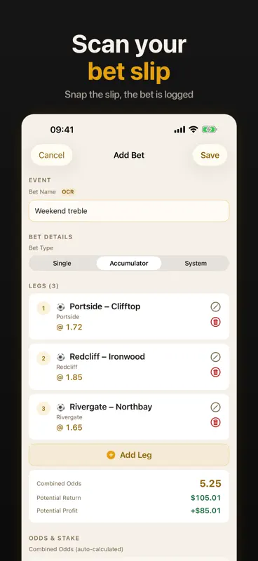 BetLog — Bet Tracker & Stats screenshot 1 of 7