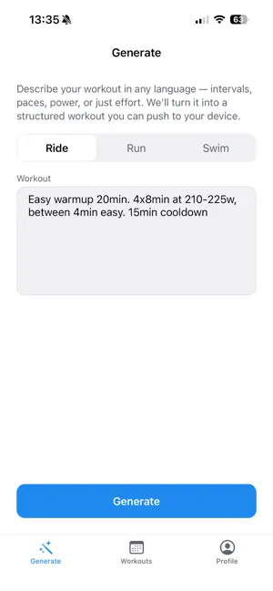 TextFit: AI Workout Builder screenshot 1