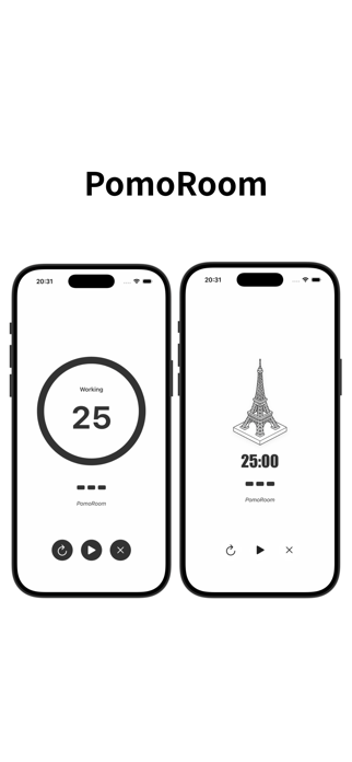 PomoRoom-Focus Timer Screenshot 1 of 6