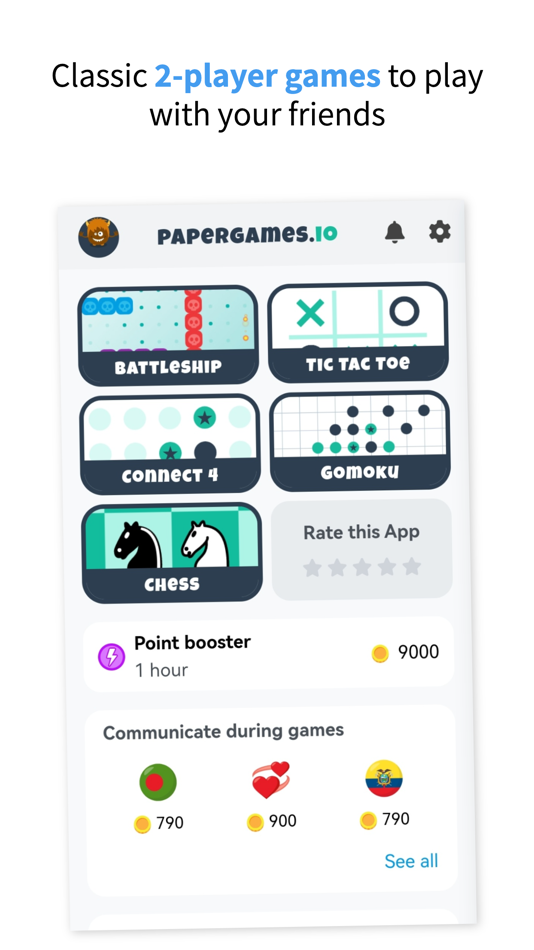 #1. papergames.io (iOS) 由: David Galvis
