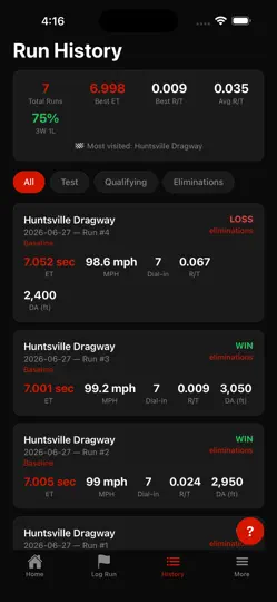 Capture d'écran de TrackR Performance sur iPhone 2