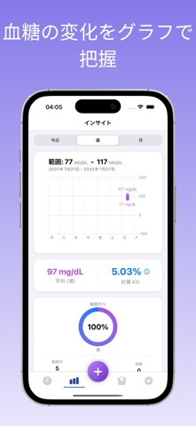 血糖値記録 SugarNote のスクリーンショット