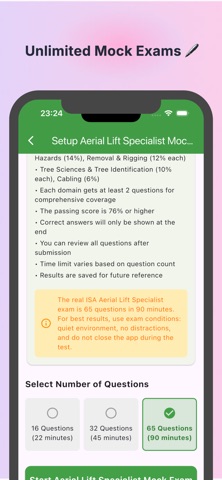 ISA Aerial Lift Flashcards iPhone screenshot