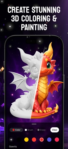 3D Coloring - Paint Studio iPhone screenshot