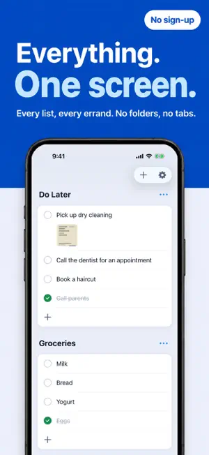 Errand List & To-Do: YABOYO screenshot 1