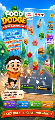Food Dodge: Giảm Cân Online screenshot 1