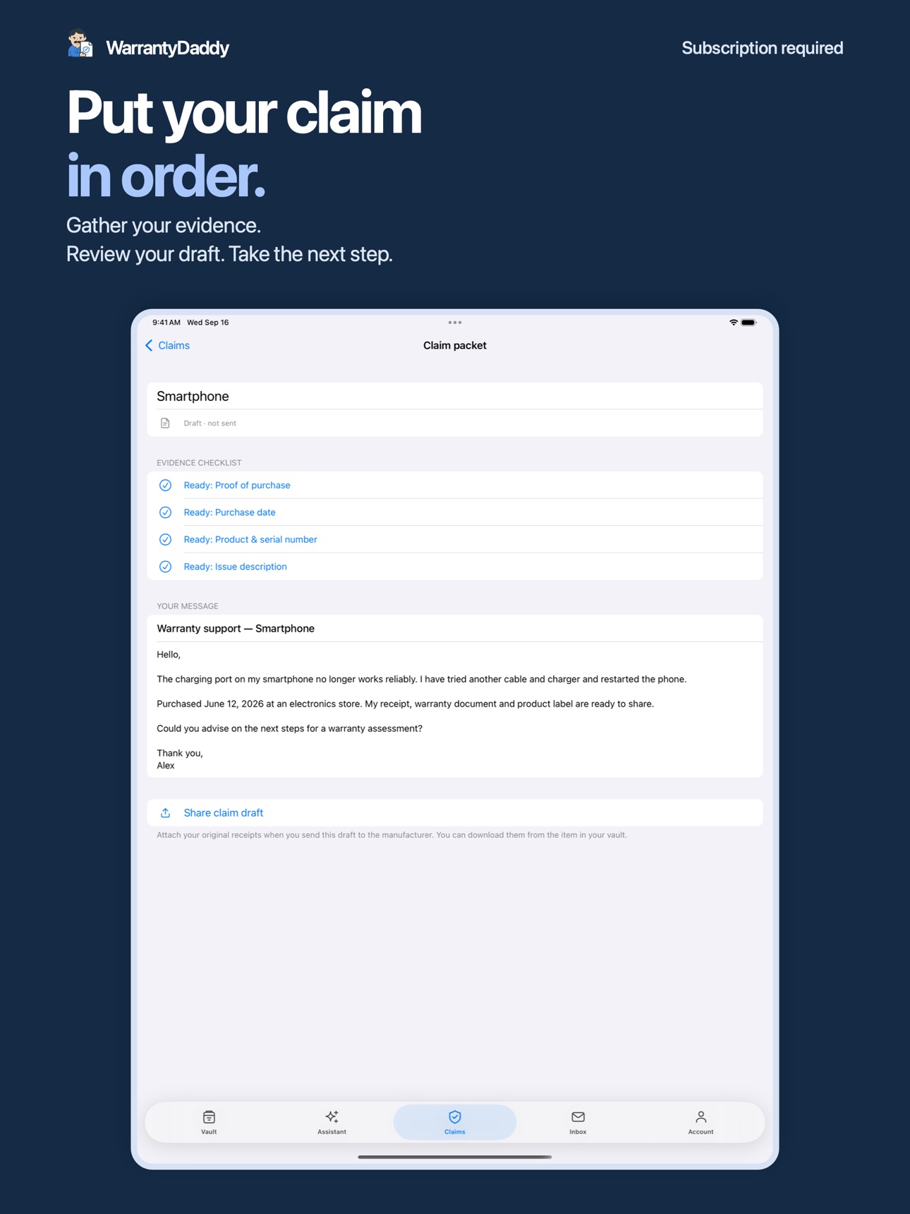 Screenshot 12 of WarrantyDaddy Organizer