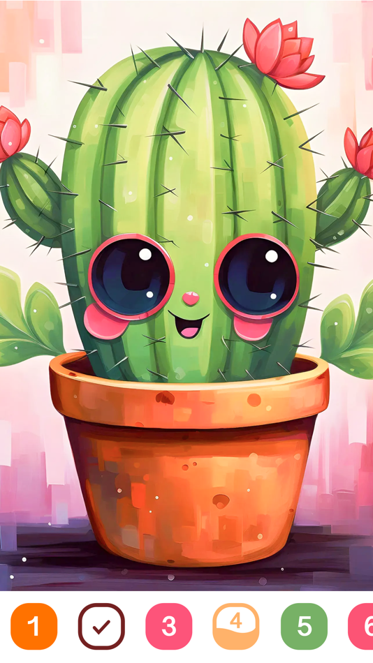 #4. Cute Color - Color by Number (iOS) 由: Yang Li