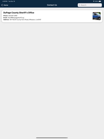 DuPage County Sheriff iPad screenshot