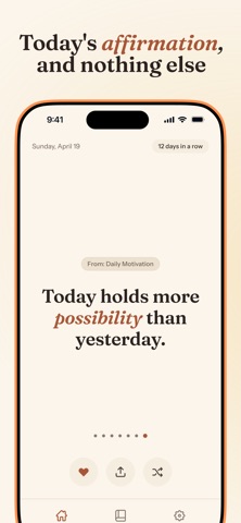 Daily Affirmations: Widget Screenshot 1 of 7