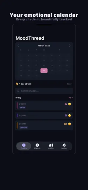 MoodThread - Mood Journal screenshot 3