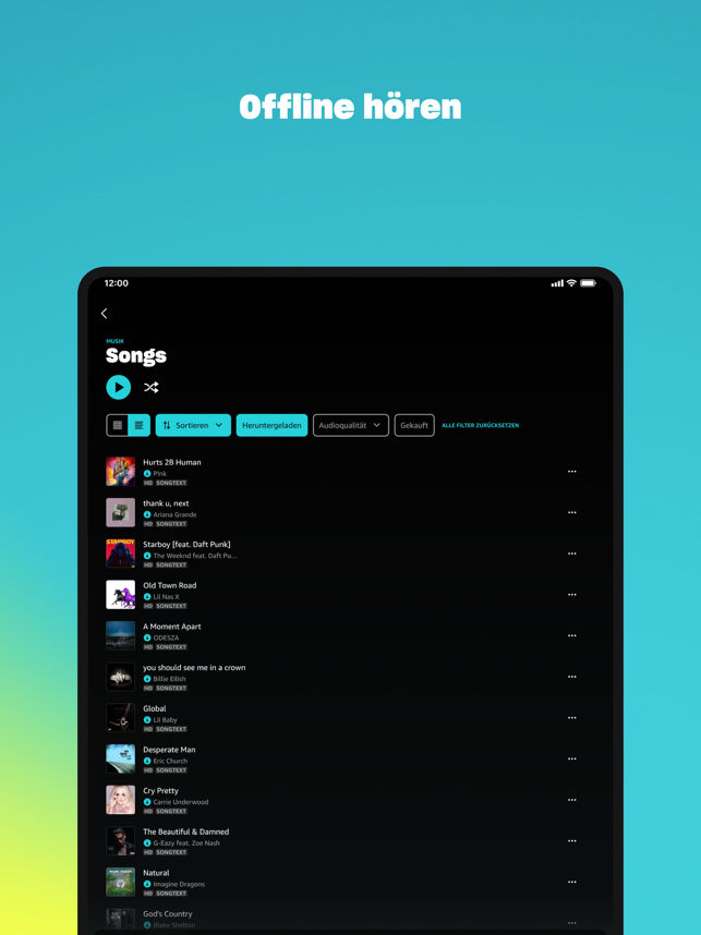‎Amazon Music: Musik & Podcasts Screenshot