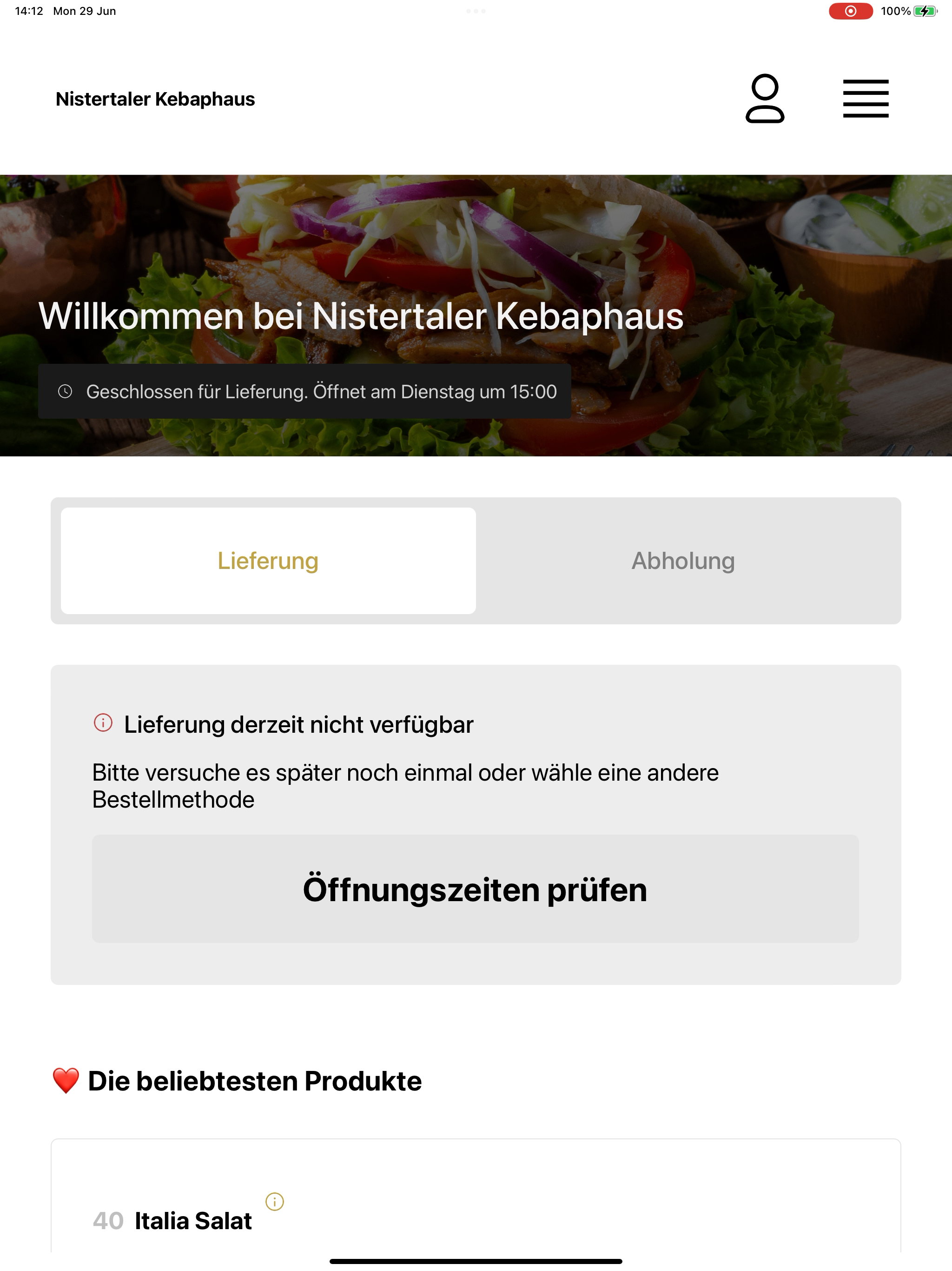 Nistertaler Kebaphaus screenshot 10