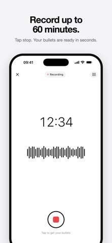bullets. – AI Meeting Notes Screenshot 2 of 5
