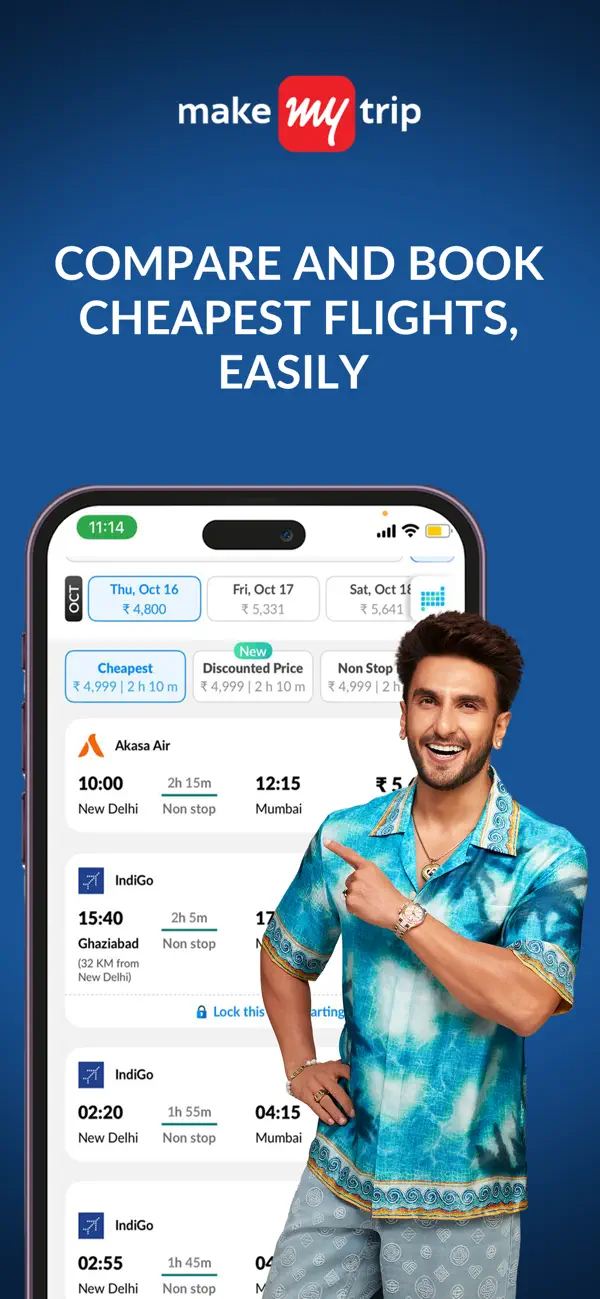 #4. MakeMyTrip Flight, Hotel, Bus (iOS) By: MakeMyTrip.com