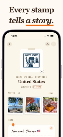 Stampie: Travel Tracker & Map screenshot