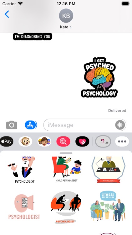 Psychologist stickers 2021