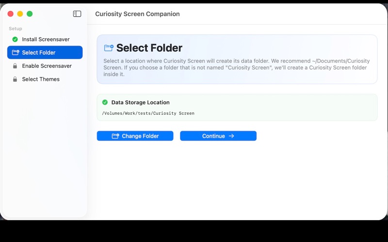 Curiosity Screen screenshot