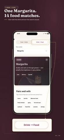 Sip Something: Food Pairing iPhone screenshot