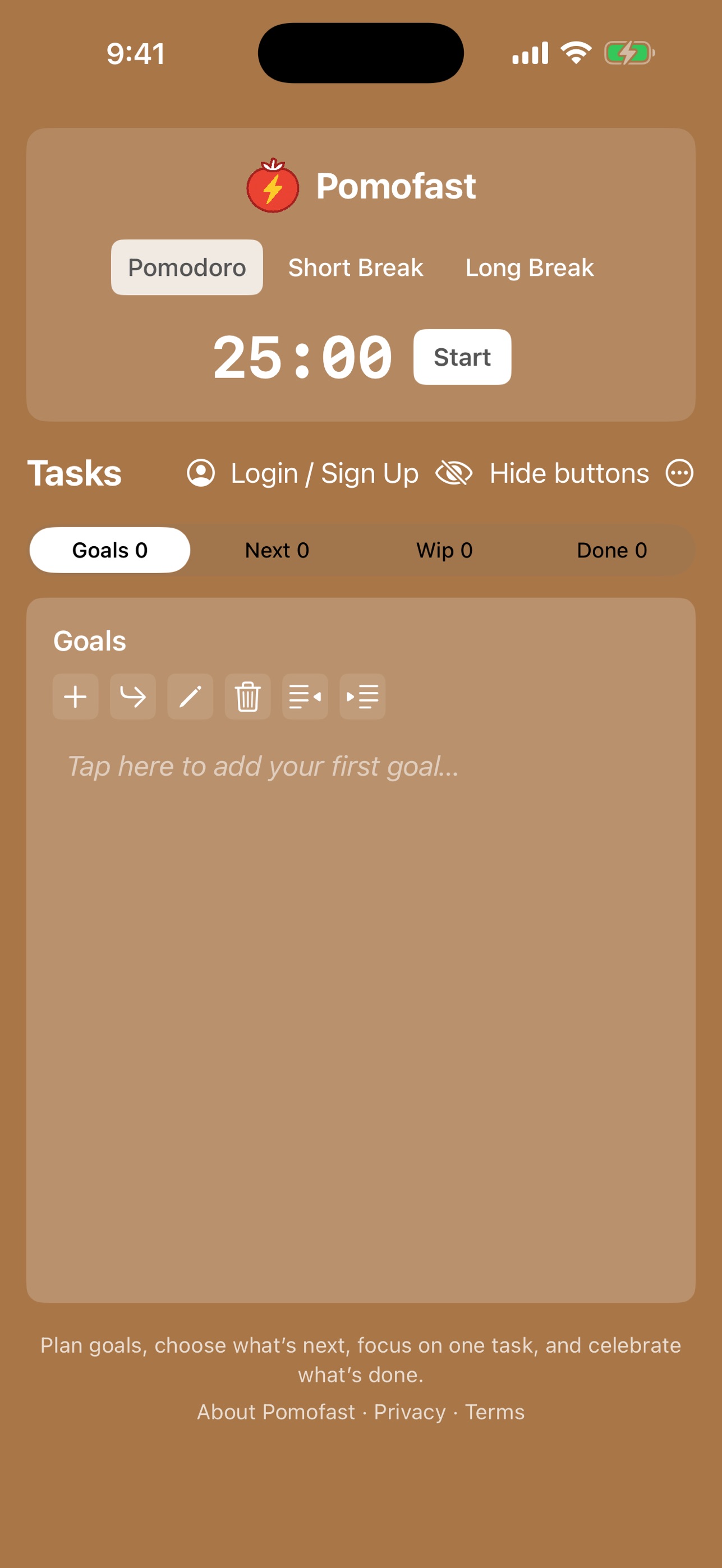 Screenshot 1 of Pomofast
