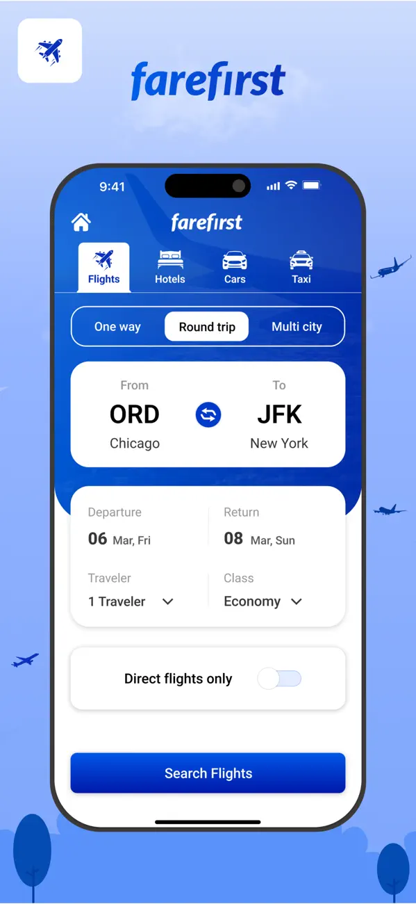 Screenshot #2 pour FareFirst - Flights & Hotels