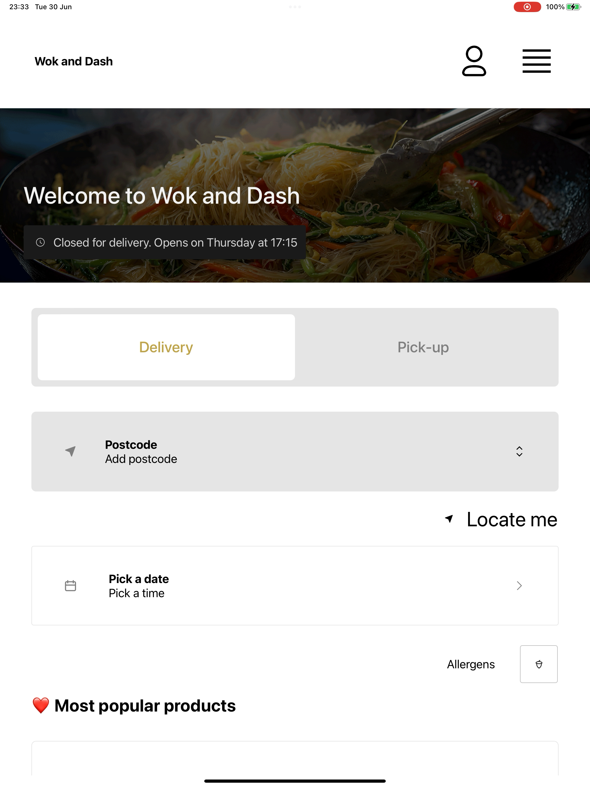 Wok and Dash